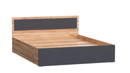 Кровать Мартина 1,6 дуб крафт/графит
