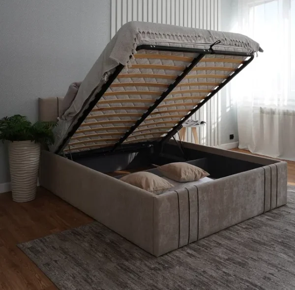 Кровать с подъемным механизмом Леванте 1,6 бежевый