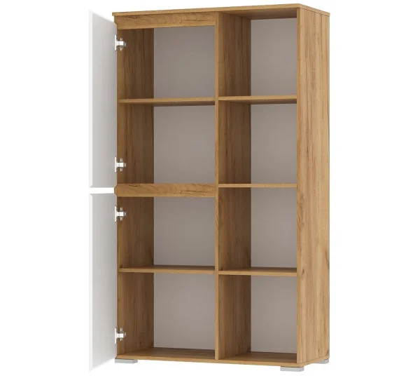 Буфет Гретта 2С дуб крафт золотой/белый