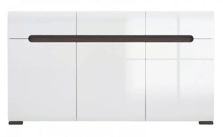 Тумба Ацтека KОМ3D3S/8/15 белый глянец