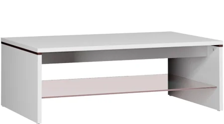 Стол журнальный Ацтека LAW4/11 белый глянец