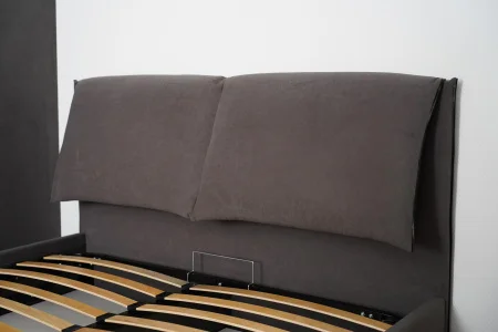 Кровать Венеция 1,6 с подъемным механизмом, графит софт