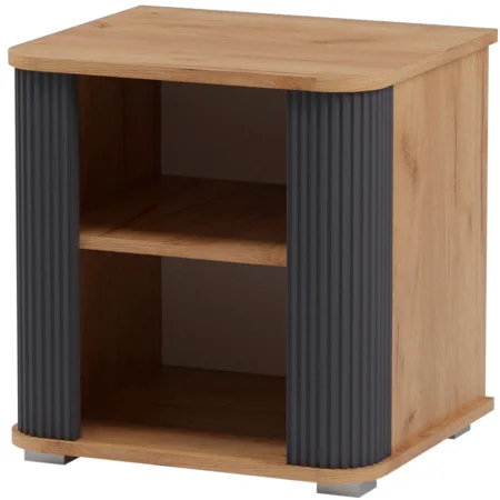 Тумба прикроватная Ольга-2 дуб золотистый/антрацит