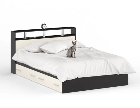 Кровать Камелия с ящиками венге/дуб лоредо