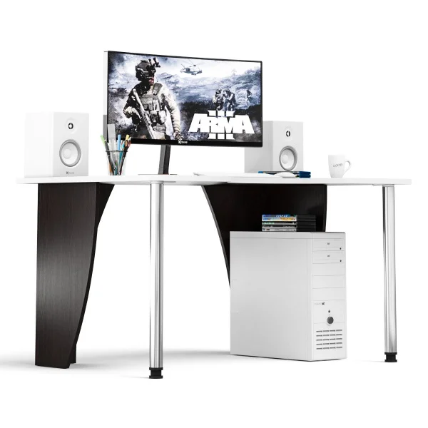 Стол для геймера СК-2 венге/кромка белая