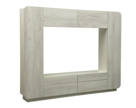 Стенка Лаванда-2 бетон пайн белый