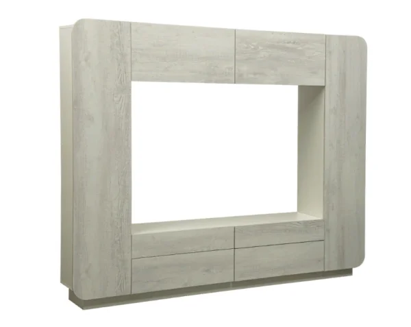 Стенка Лаванда-2 бетон пайн белый