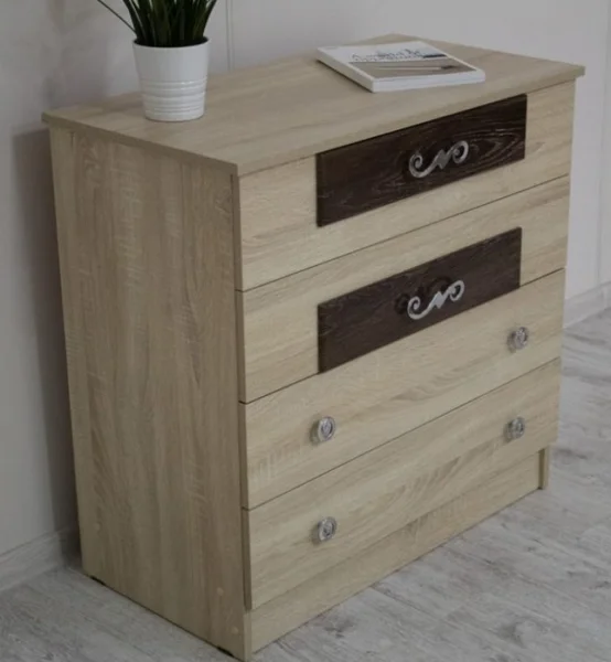 Комод Мадлен дуб сонома/дуб шале мореный