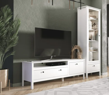 Тумба под телевизор Ева (Хельга) RTV1D1S белый