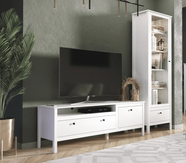 Тумба под телевизор Ева (Хельга) RTV1D1S белый