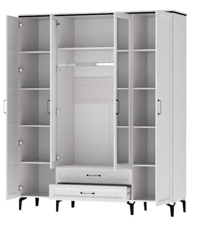 Шкаф Шарм ШК-4 ясень анкор светлый/рамка