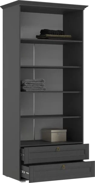 Шкаф со стеклом Престиж-1 графит