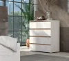 Комод Лиана дуб крафт белый/дуб крафт золотой