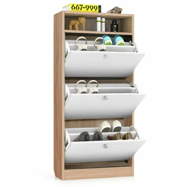 Обувница ТО-3 дуб сонома/белый