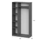 Шкаф ШК-5 (1200) графит серый