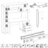Стол компьютерный Комфорт 12.95 тёмно-серый/белый премиум