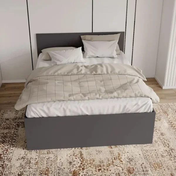 Кровать двуспальная Мори с ящиками КРМЯ 1600.1 графит