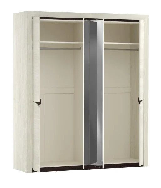 Шкаф для одежды 4-х дверный Лючия 33.01 бетон пайн белый
