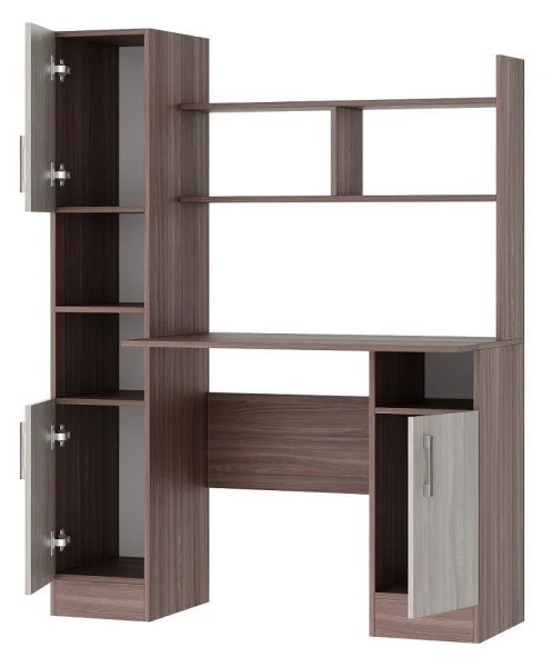 Стол компьютерный ПКС-6 ясень шимо темный/шимо светлый