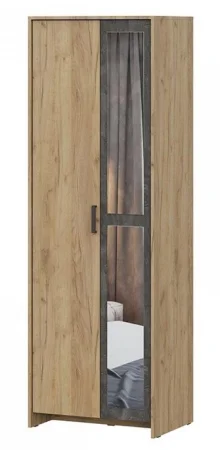 Шкаф двухстворчатый МСП-1 дуб золотой/камень темный