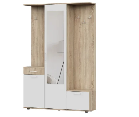 Прихожая ПР-1 дуб сонома/белый