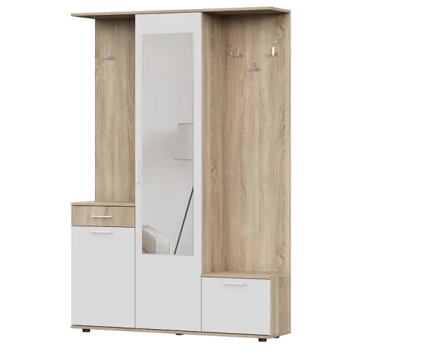 Прихожая ПР-1 дуб сонома/белый