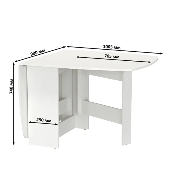 Стол-книжка раскладной 1-65 белый Стол-книжка раскладной 1-65 белый