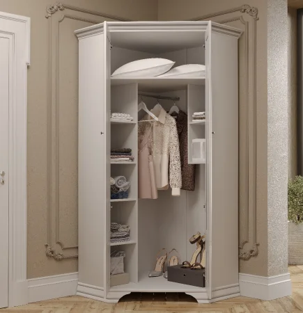 Шкаф угловой Кентаки SZFN2D белый