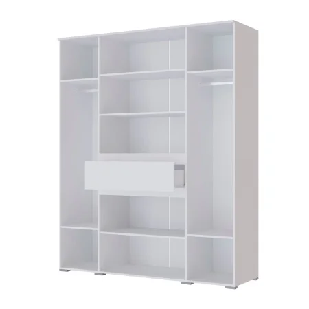 Шкаф 4-х створчатый Плейона белый