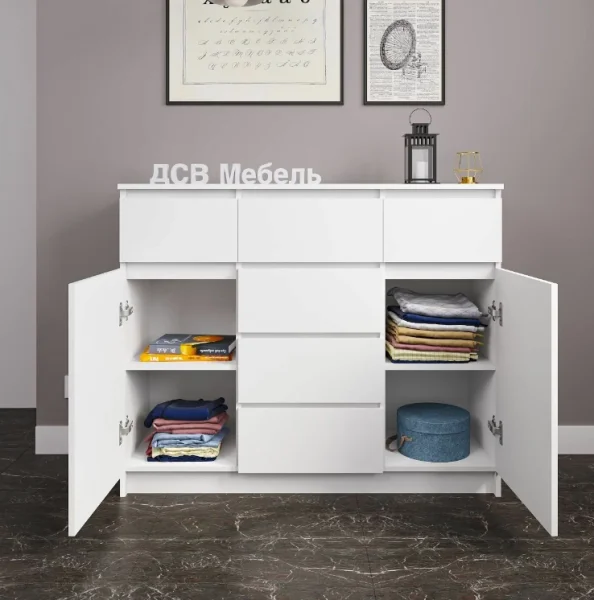 Комод Мори МК 1200.4 белый