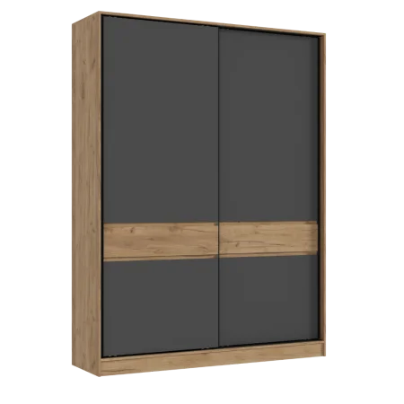 Шкаф-купе Роджинамиф 1800 дуб крафт/графит