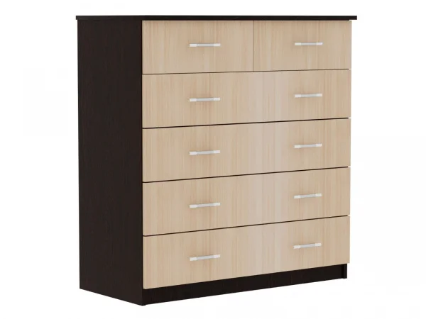 Комод-6 венге/дуб млечный