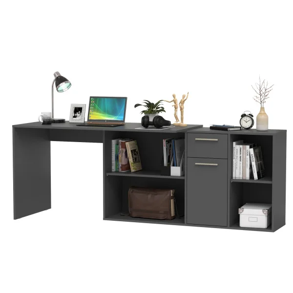 Стол письменный Лайт 03.245.01 тёмно-серый