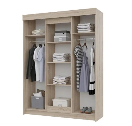 Шкаф-купе Victor (Виктор) белый/бетон