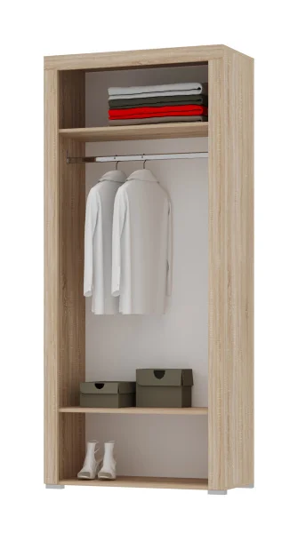 Шкаф Орландо дуб сонома/белый глянец