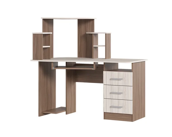 Стол компьютерный №1 шимо темный/шимо светлый