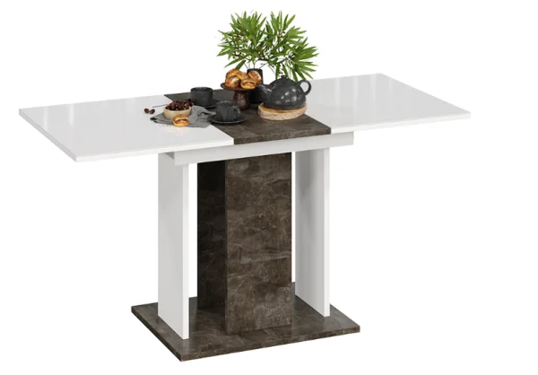 Стол раздвижной Кельн тип 1 ателье темный/белый