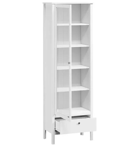 Шкаф-витрина Ева (Хельга) REG1W1S/65 белый