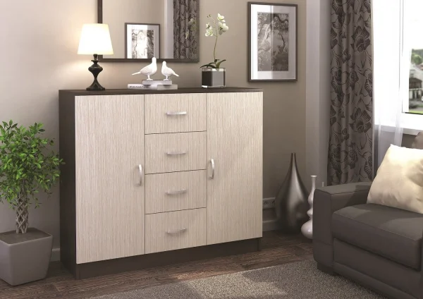 Комод Бася КМ 555 М венге/белфорт