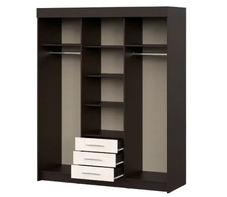 Шкаф-купе Фортуна венге/дуб белфорт