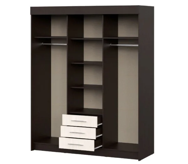 Шкаф-купе Фортуна венге/дуб белфорт