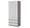 Шкаф Соната №3 900 дуб крафт серый/дуб крафт белый