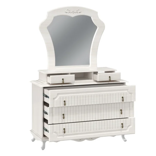 Комод Кантри 06.115 вудлайн кремовый/сандал белый