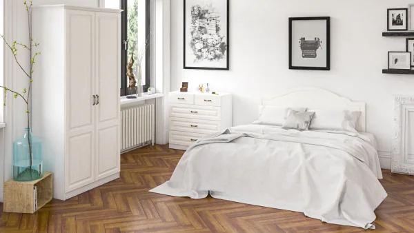 Шкаф для одежды Ливерпуль 13.134 ясень ваниль/белый