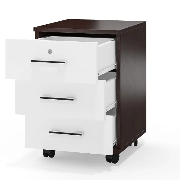 Тумба на колесиках МД 3.02 венге/белый