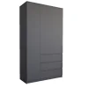 Шкаф трехдверный Мори МШ 1200 графит