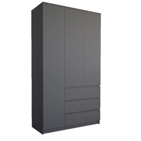 Шкаф трехдверный Мори МШ 1200 графит