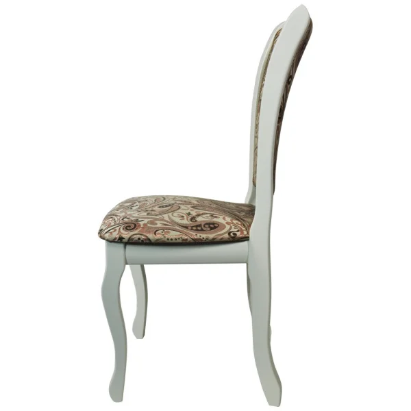 Стул Гольф-7 слоновая кость, ткань лалик персик