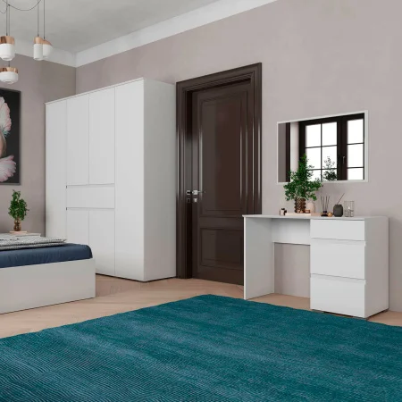 Шкаф 4-х створчатый Плейона белый