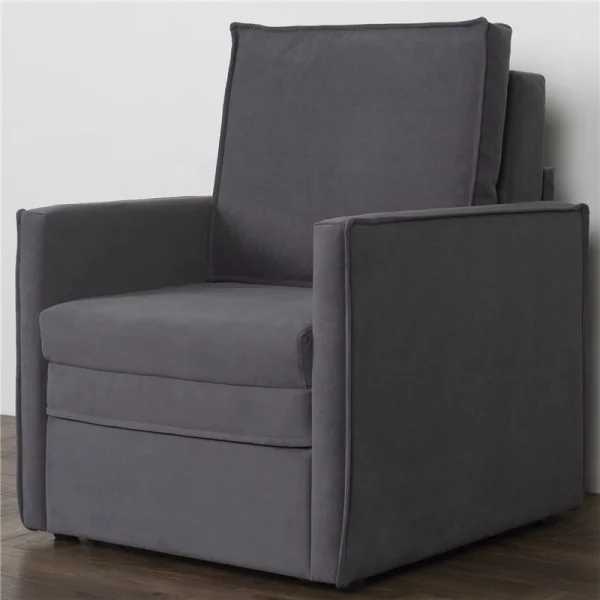 Кресло-кровать Куба 600 темно-серый (велюр Confetti №21)